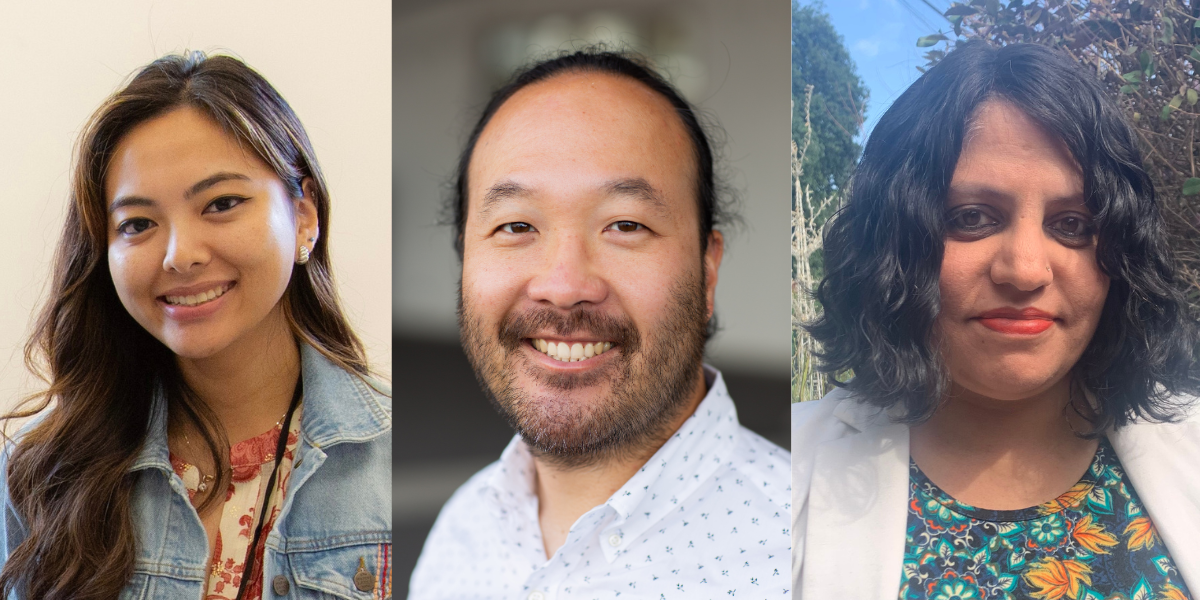 Tracy La, Co-Founder & Executive Director of VietRISE; Timmy Lu, Executive Director of Asian Americans and Pacific Islanders for Civic Empowerment Education Fund (AAPI FORCE-EF); and Reshma Shamasunder, Executive Director of Asian American Futures
